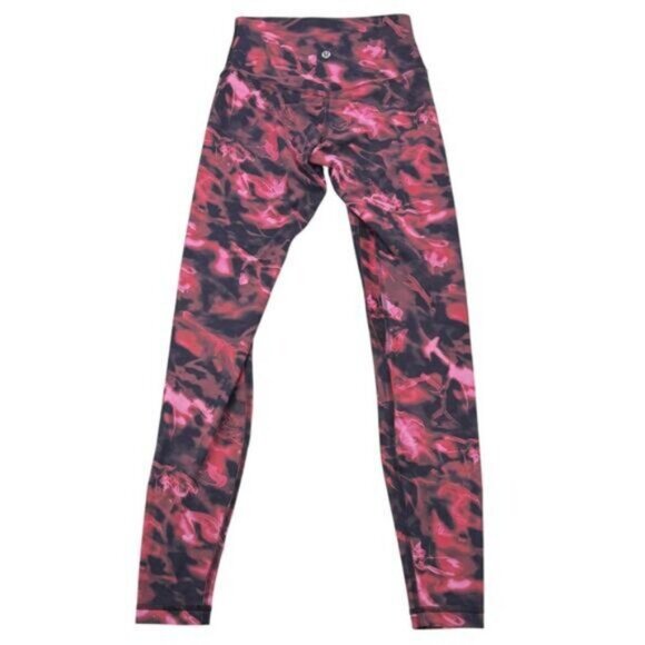Lululemon Align High-Rise Pant 28" Nulu In Intensity Pink Blossom Multi Size 4 - Picture 3 of 6